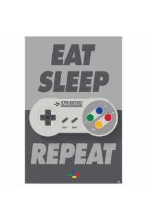 Постер Nintendo (Eat Sleep SNES Repeat)